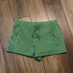 Athleta Green Athletic Shorts size L